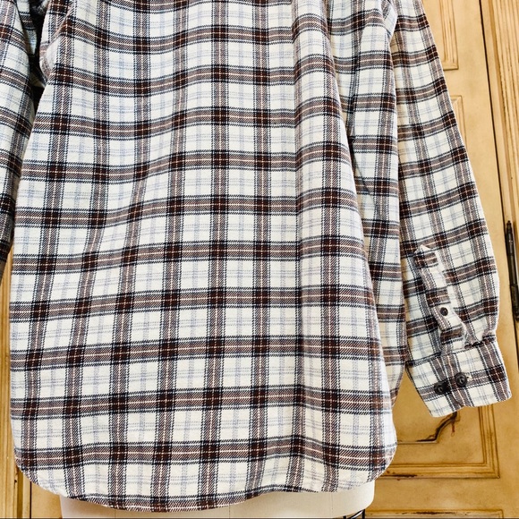 Vintage 90’s “GRUNGE” Eddie Bauer Plaid Button Down Shirt - Picture 15 of 16